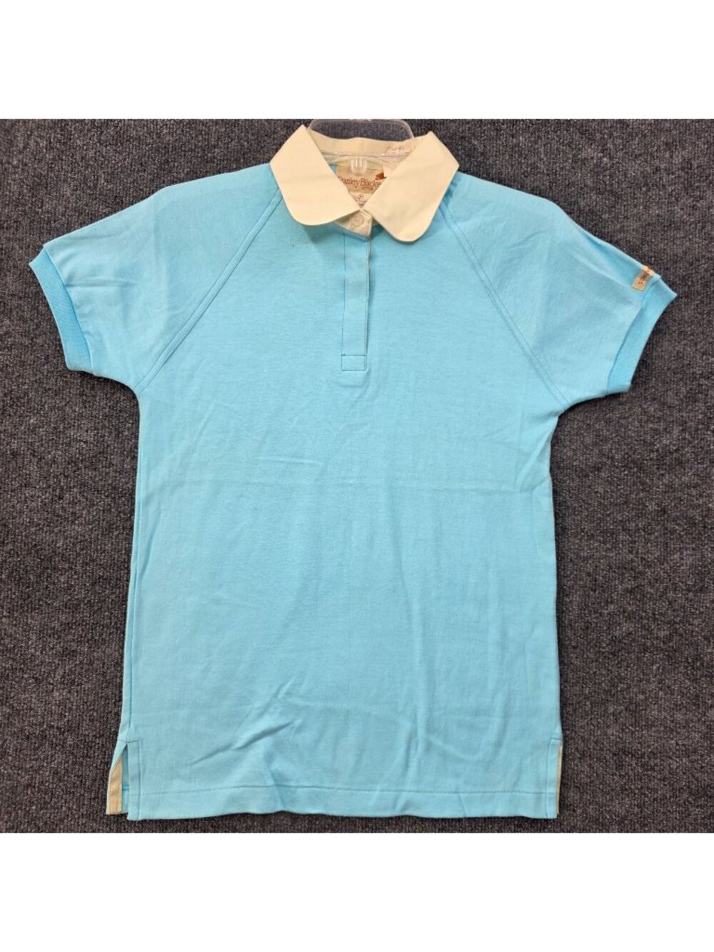Vintage 80s Stanley Blacker Polo Shirt M Blue Preppy Golf Heritage Deadstock